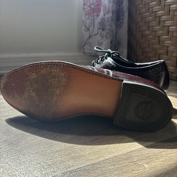 Florsheim Imperial Burgundy Leather Wingtip Sz 9.5 - Picture 7 of 9